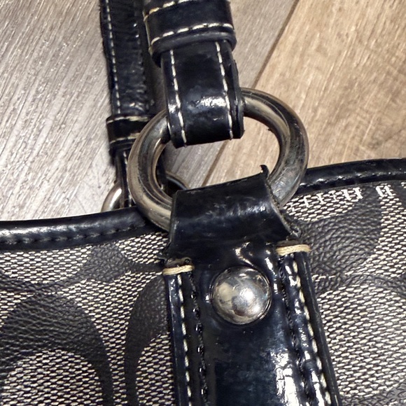 Coach Peyton Shopper Carryall Cavas Tote - Picture 9 of 16